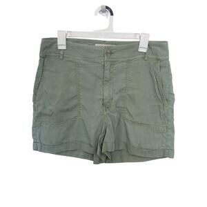 Anthropologie Cloth & Stone Light Green Shorts Size Large Tencel Beach Coastal